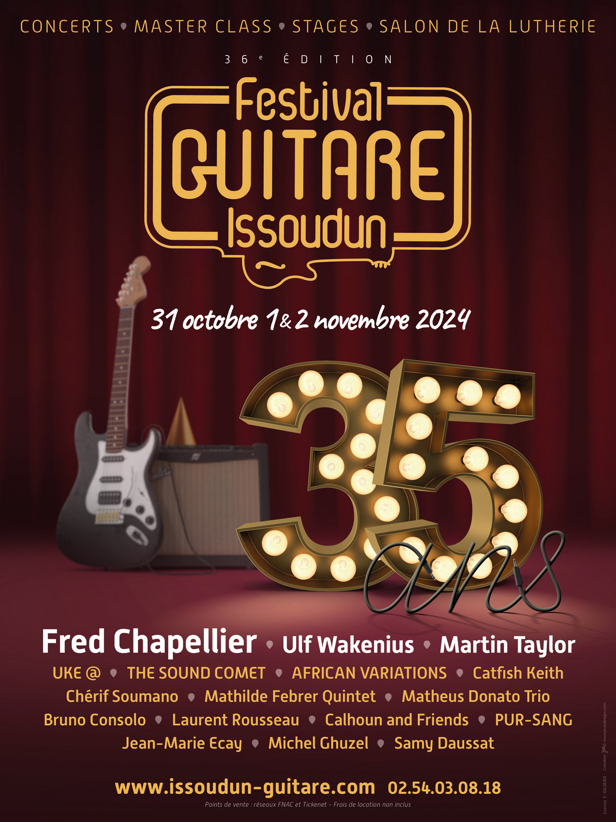 Festival Guitare Issoudun 2024 du 30 octobre au 2 novembre