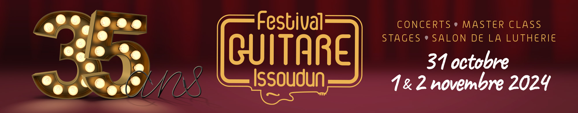 Festival Guitare Issoudun 2024 du 31 octobre au 2 novembre